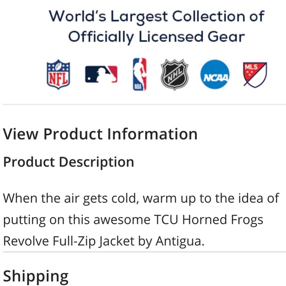 TCU Horned Frogs Antigua Revolve full-zip jacket - Purple - Picture 2 of 3